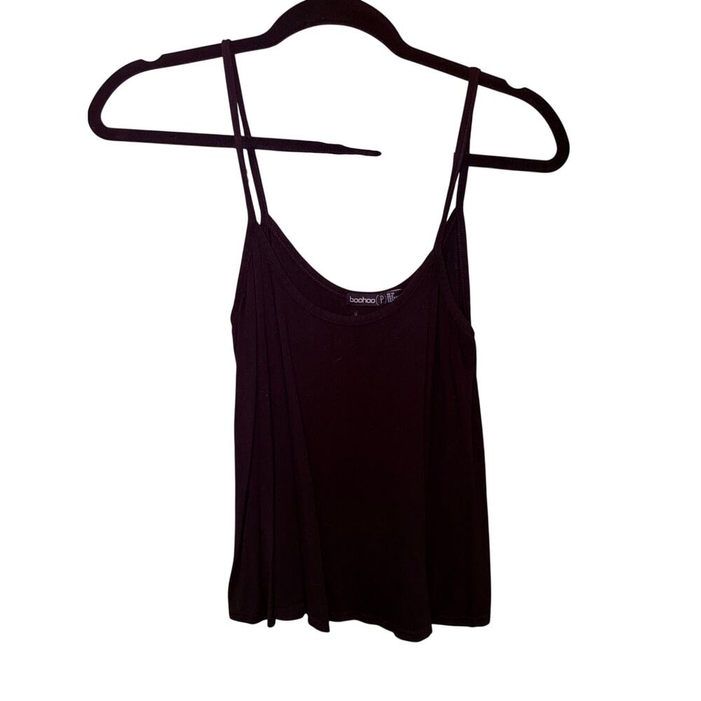 Boohoo Spaghetti Strap Black Top